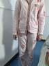 芬騰可安睡衣女士春秋款純棉長(zhǎng)袖家居服甜美風(fēng)全棉兩件套裝簡(jiǎn)約舒適開(kāi)衫款 曬單實(shí)拍圖