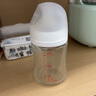 貝親（Pigeon）玻璃奶瓶寬口徑防脹氣160ml S號奶嘴 1月+ AA186  曬單實拍圖
