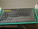 羅技（Logitech）時(shí)尚系列 K380 鍵盤 藍(lán)牙辦公鍵盤 無(wú)線鍵盤 女友 便攜超薄鍵盤 筆記本鍵盤 黑灰色 曬單實(shí)拍圖