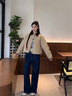 波司登輕薄羽絨服女短款90絨翻領(lǐng)菱格巴恩風(fēng)保暖外套B250135332 曬單實(shí)拍圖