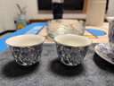 瀾春江高檔鎏銀青花斗彩蓋碗茶杯套裝家用喝茶功夫茶具高檔自用送禮盒裝 整套茶具 曬單實(shí)拍圖