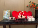 赟婭婚紗情侶天鵝擺件結(jié)婚禮物送新人家居客廳裝飾品新婚訂婚送閨蜜 愛心情侶天鵝【粉色+禮盒】 曬單實(shí)拍圖