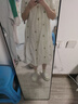 婧麒（JOYNCLEON）孕婦裝孕婦連衣裙夏季2025新款刺繡圓領(lǐng)夏款A(yù)字寬松中長裙女 杏色刺繡連衣裙 XXL 曬單實(shí)拍圖