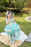 G.DUCKKIDS小黃鴨童裝洛麗塔公主裙兒童裙子夏季女孩生日禮服薄款網(wǎng)紗蓬蓬裙 綠色 120 尺碼5~6歲【110-120cm】cm 曬單實(shí)拍圖