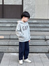 Gap男女童2025秋季新款Logo膠印抓絨套頭連帽衫兒童裝衛(wèi)衣829299 淺灰色 120 cm(6-7歲) 亞洲尺碼 曬單實拍圖