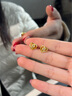 老鳳祥黃金耳釘女愛(ài)心足金耳釘純金耳飾女生生日禮物送女友老婆紀念日 愛(ài)心足金耳釘+久伴鐘愛(ài)禮盒 曬單實(shí)拍圖
