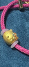 石光年輪Hello Kitty50周年黃金凱蒂貓足金999轉(zhuǎn)運珠項鏈蝴蝶結(jié)手鏈送禮物 足金Hello Kitty轉(zhuǎn)運珠+送編繩 曬單實拍圖