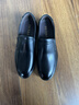 日泰皮鞋男透氣正裝鞋圓頭低幫套腳百搭商務(wù)休閑男鞋 黑色 跟高3cm 38 曬單實(shí)拍圖