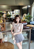 蝶嬌諾（DIEJIAONUO）連衣裙子女夏季2025新款韓系氛圍感氣質(zhì)可愛甜美日系學院風穿搭女 淺粉色套裝 S 曬單實拍圖