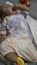舒貝怡嬰兒衣服夏季薄款新生兒連體衣0-3-6個月寶寶哈衣純棉短袖外出服 嬰兒熱帶植物紫色【5A抗菌】 80cm (12-18個月) 曬單實拍圖