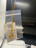 周六福  5G黃金福牌吊墜女四葉草頸飾福紋掛墜送女友禮物 計價 1.90g 曬單實拍圖