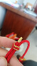 中國黃金（CHINA GOLD）生肖蛇黃金手鏈女款足金卷卷蛇年轉(zhuǎn)運珠手繩本命年生日禮物送女友 【京速達】生肖蛇手繩【紅繩】約0.5g 曬單實拍圖