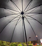 無印良品（MUJI）晴雨兩用 可作標識的傘 雨傘遮陽  太陽傘 黑色 曬單實拍圖