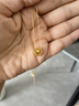 中國黃金（CHINA GOLD）黃金項鏈雙環(huán)小蠻腰項鏈5G精品莫比烏斯環(huán)女套鏈跨年禮物送女生女 約3.5g 曬單實拍圖