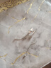 QUAMER流蘇珍珠耳環(huán)S925純銀女氣質耳墜小眾設計高 流蘇珍珠耳環(huán)鍍金色一對 (S925 曬單實拍圖