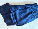 美標商場同款男真絲睡褲100%桑蠶絲短褲春夏外穿沙灘褲平角內(nèi)褲家居服 K426-1藏青 XL (175/80A) 曬單實拍圖