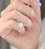 Grace Girl櫻花項(xiàng)鏈女生銀項(xiàng)鏈小眾設(shè)計(jì)高級(jí)感走心首飾七夕情人節(jié)禮物送女友 櫻花項(xiàng)鏈【順豐-刻字/賀卡】 曬單實(shí)拍圖