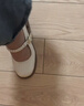 百麗優(yōu)雅時裝瑪麗珍鞋女2025新款春商場方跟單鞋3A6A8AQ5 米色 40 曬單實拍圖