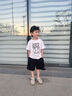 左西童裝男童短褲夏季涼感速干兒童運(yùn)動中褲2025新款男孩夏裝褲子 黑色 【吸濕速干】 110 碼 建議身高110cm左右 曬單實拍圖