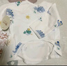 愛貝迪拉新生嬰兒半背衣純棉A類上衣出生寶寶長袖嬰兒衣服0-3月護(hù)肚衣52碼 曬單實拍圖
