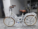 飛鴿（FLYING PIGEON）兒童自行車7-12歲自行車兒童單車小孩自行車成人通勤車自行車學(xué)生 頂配珍珠白|單速|(zhì)一體輪+禮包 20寸適合130-160cm 曬單實(shí)拍圖