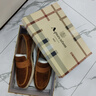雅格獅丹（Aquascutum）休閑皮鞋男2025夏季新款英倫時(shí)尚男士樂福鞋 黃棕色 40 -適合運(yùn)動(dòng)鞋41碼 曬單實(shí)拍圖