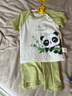 溜溜果2件裝兒童衣服夏季短袖套裝衣服加褲子兩件套男女寶寶衣服兒童T恤 短袖套裝（小熊貓+綠色條紋熊） 80 CM 曬單實(shí)拍圖