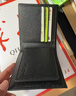 蔻馳（COACH）【品牌直供】男士短款黑色皮革對(duì)折錢包七夕禮物 曬單實(shí)拍圖