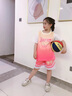 G.DUCKKIDS小黃鴨童裝兒童籃球服女童跑步運(yùn)動(dòng)套裝中大童球衣夏季吸汗速干衣 橘色【吸汗速干】 130 【建議8-9歲】 曬單實(shí)拍圖