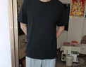 Wirpta高端品牌短袖T恤男士桑蠶絲夏季圓領(lǐng)純色商務(wù)休閑真絲冰感速干 黑色（禮盒裝） XL （建議120-135斤） 曬單實(shí)拍圖