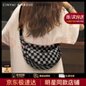 CinvaiKrose通勤帆布包包女包2025新款斜挎包胸包餃子包男生日七夕情人節(jié)禮物 黑色Black【男女同款】 曬單實拍圖