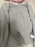森馬（Semir）外套女短款分割純色顯瘦小個子衣服秋季正肩緊身連帽夾克百搭 中花灰00510 L 曬單實(shí)拍圖