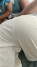 曼迪尚新款運(yùn)動(dòng)短褲男女夏季美式休閑跑步五分中褲潮牌直筒大碼籃 小高K162杏色 XL 【120-135斤】 曬單實(shí)拍圖