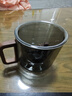 全度（Quandu）  加厚玻璃泡茶杯煙灰色玻璃泡茶器茶水分離杯帶過(guò)濾功夫茶具杯 曬單實(shí)拍圖