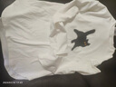 TKSY配鯊魚褲的上衣春秋冬季白色打底衫女磨毛內搭遮屁股中長款T恤 白色-黑貓 M80-105斤 曬單實拍圖