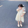 女童夏裝連衣裙2025新款夏天裙子兒童露肩公主裙小女孩夏季雪紡裙 氣質(zhì)露肩裙 140 150碼建議身高CM左右 曬單實拍圖