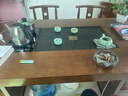 贛榮實(shí)木原木大板茶桌椅組合一桌五椅新中式簡(jiǎn)約茶幾辦公室家用泡茶臺(tái) 抽屜款石盤大板1圍椅4月牙椅 1.6米新中式四抽屜款 曬單實(shí)拍圖