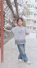 G.DUCKKIDS2025年新款寶寶童裝短袖80773字母T恤可愛(ài)清涼穿搭時(shí)尚 暈染灰短袖 120 cm 曬單實(shí)拍圖