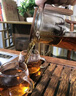 茶皇子茶壺泡茶壺磁吸過(guò)濾茶水分離高硼硅玻璃泡茶神器實(shí)木把手茶具套裝 透明800ml+品茗杯2只 曬單實(shí)拍圖