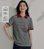 茵曼（INMAN）純棉字母刺繡女裝圓領(lǐng)短袖T恤百搭寬松休閑2025夏季新款上衣 深花灰 XL 曬單實(shí)拍圖