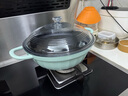 北鼎（Buydeem）多功能不粘鍋蒸鍋湯鍋電磁爐專用蒸煮炒煎28cm淺衫綠 曬單實(shí)拍圖