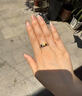 鉆石戒指pt950鉑金鉆戒18k指環(huán)白金求婚情侶戒男女對戒送女友禮物 輕奢款攜手共度男戒 默認活口可以調節大小 曬單實(shí)拍圖