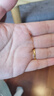 周大福 魚(yú)鱗圓點(diǎn)黃金戒指女(工費160)12號約1.15g EOF1297七夕 曬單實(shí)拍圖