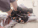 鴻星爾克（ERKE）童鞋大小童戶外鞋兒童休閑海邊沙灘涼鞋正黑/中灰38 曬單實(shí)拍圖