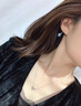 COULN KIN足銀耳環(huán)女士長(zhǎng)款高級(jí)感耳墜耳飾品女生日情人節(jié)禮物送女友老婆 【平安相伴禮盒】999足銀耳環(huán)[藍(lán)鋯] 曬單實(shí)拍圖