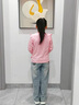 班納班納女童衛(wèi)衣2025新款國潮卡通兒童衛(wèi)衣夏季純棉男女童時尚上衣服 拉拉布右下粉 150 曬單實(shí)拍圖