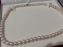 阮仕s925銀淡水珍珠項鏈菁華珍珠頸鏈鎖骨鏈自戴女送媽媽婆婆禮物珠寶 6.3-7.3mm/45cm 曬單實(shí)拍圖