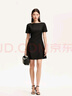 VEROMODA 連衣裙女2025夏季新款純色圓領(lǐng)收腰氣質(zhì)短袖連衣裙優(yōu)雅32527B008 曬單實拍圖