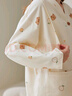 芬騰女睡衣月子服春秋純棉長(zhǎng)袖產(chǎn)后哺乳產(chǎn)婦家居服套裝米色 XL 曬單實(shí)拍圖