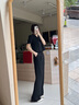 伊婭莎短袖西裝套裝女夏薄款時(shí)尚氣質(zhì)女神范休閑小個(gè)子短款西服外套工裝 黑色西裝+褲子 M 建議90-100斤 曬單實(shí)拍圖